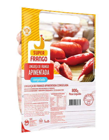 Celeiro Supermercado  Frango Passarinho Temperado Super Frango 800gr