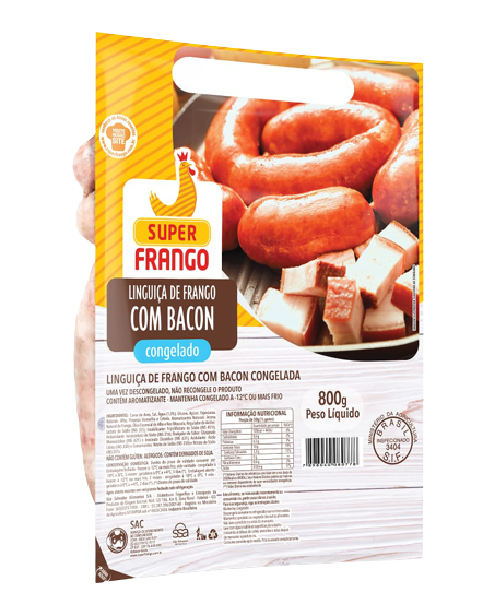 Celeiro Supermercado  Linguica Frango Super Frango Apimentada 800gr