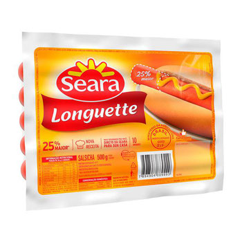 SALSICHA – SUINO – AURORA – 500G – HOT DOG - Lia Supermercado