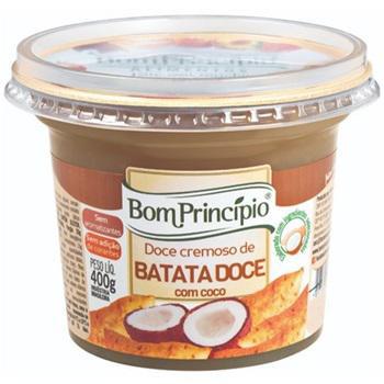 Doce Cremoso de Batata Doce com Coco 400g (Caixa com 6 unidades) - Momentos  Bom Princípio Alimentos