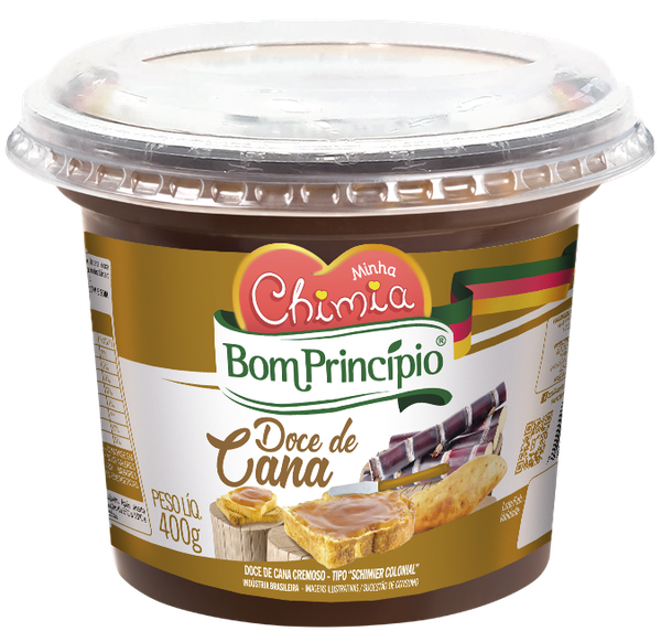 Doce Cremoso de Cana 400g (Caixa com 6 unidades) - Momentos Bom Princípio  Alimentos