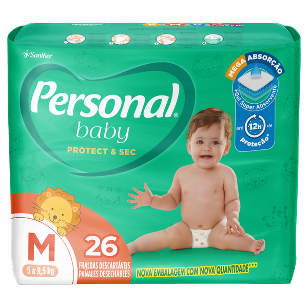 MULTIMARKET PAPUCAIA  FRALDA DESC PERSONAL BABY MEGA M C/26