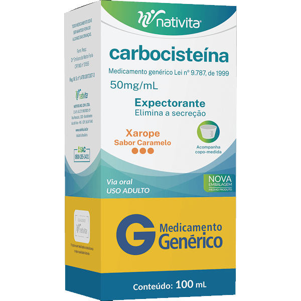 Carbocisteina Xarope Infantil 100Ml