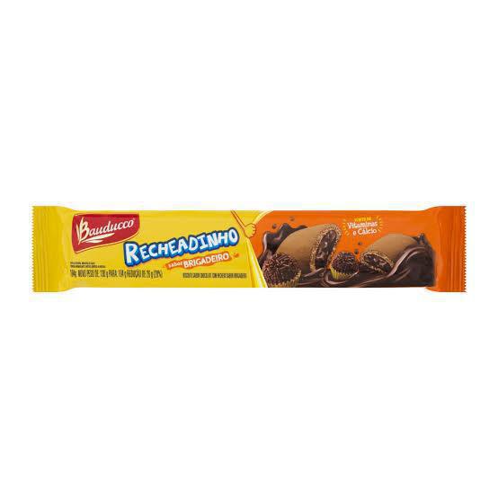 Biscoito Bauducco Recheadinho Brigadeiro 104g, Biscoito Doce