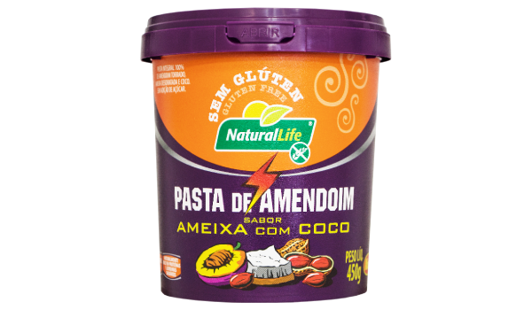 Pasta de Amendoim Integral Sem Glúten 450g - Natural Life - Pasta