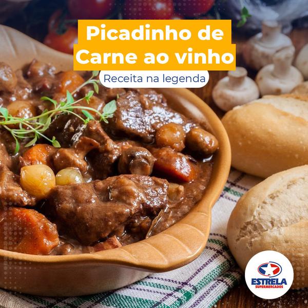 Picadinho de carne ao vinho