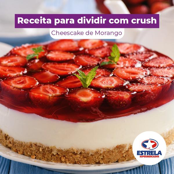 Imagem representando a receita Cheescake de morango