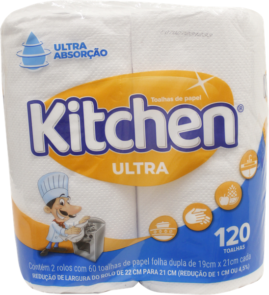 PAPEL TOALHA KITCHEN COM 2 UNIDADES