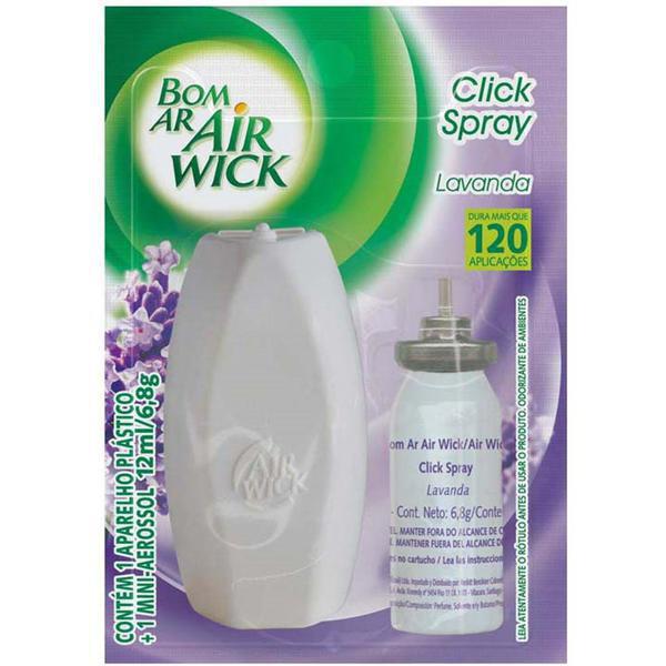 Bom Ar Air Wick Aromatizador Click Spray Aparelho + Refil Campos de Lavanda  12ml : : Casa