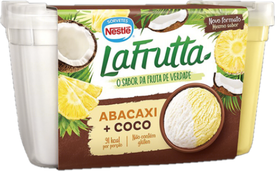 Sorbet Abacaxi e Coco La Frutta Pote 1 L