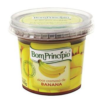 Doce Cremoso de Banana 400g (Caixa com 6 unidades) - Momentos Bom Princípio  Alimentos