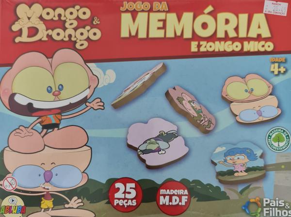 Jogo De Dominó Infantil Educativo Em Madeira Mongo E Drongo