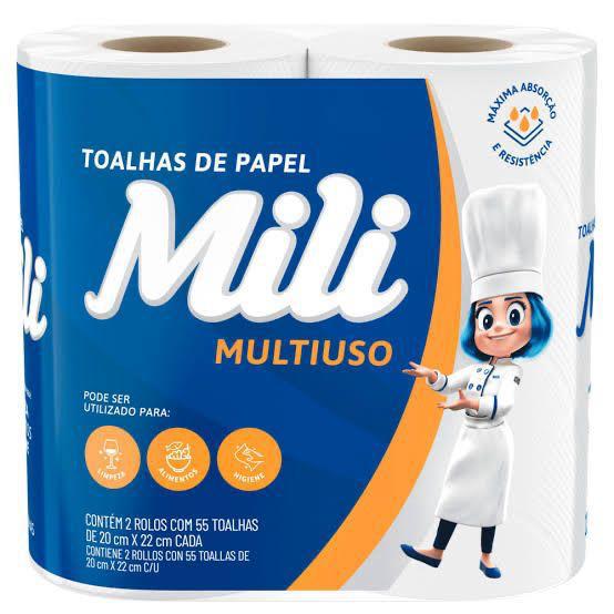 Papel Toalha Malu Folha Dupla Pacote 2 un