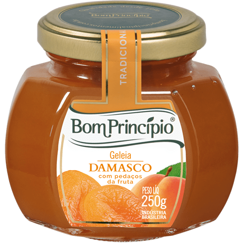 GELEIA DE DAMASCO BOM PRINCIPIO (CAIXA) 250GR - Frutas - Confeitaria