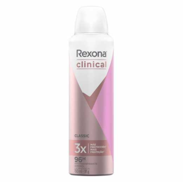 Desodorante Aerosol Feminino Classic Clinical Rexona 150Ml