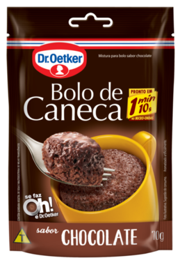 Dr. Oetker Bolo Tradicional Sabor Chocolate, Fácil Preparo