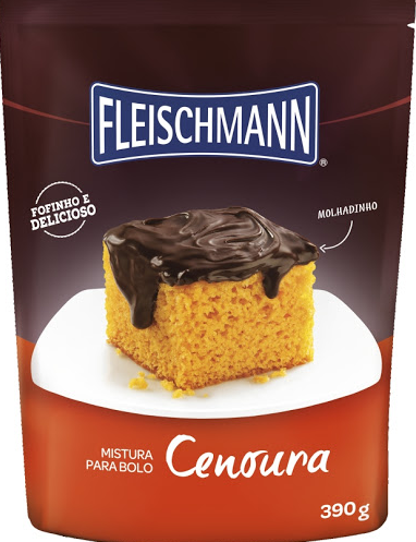 Mistura para Bolo de Cenoura Fleischmann 390g