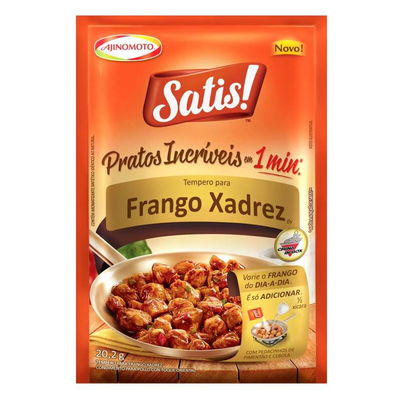 Frango Xadrez Premium + Refrigerante 200 ml Grátis.