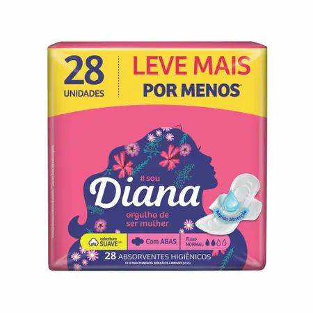 Absorvente c/Abas Suave Active Diana Lv32Pg 28un