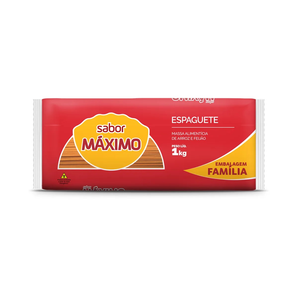 Massa de Arroz e Feijão Preto Espaguete Máximo 1kg