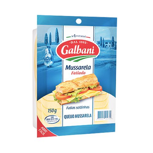Queijo Muçarela Fatiado Galbani 150g