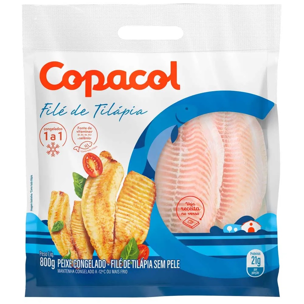FILE TILAPIA COPACOL CONGELADO 800G