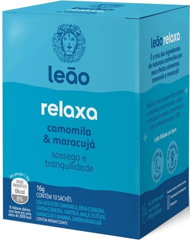 Chá Mate Natural Matte leão 16g com 10 Sachês