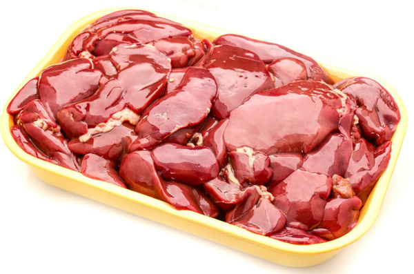 Fígado De Galinha Na Bandeja Foto de Stock - Imagem de calorias, preparado:  152892964