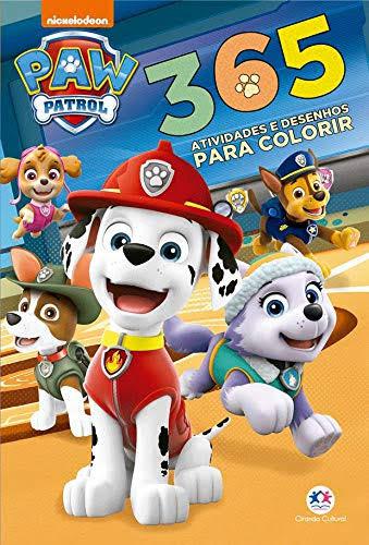 Livro 101 Primeiros Desenhos Patrulha Canina Paw Infantil - livro