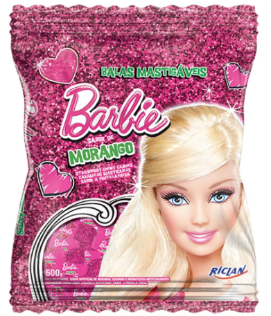 Bala Mastigável Barbie Sereia 600g- Freegells - Mania Pingo de Mel