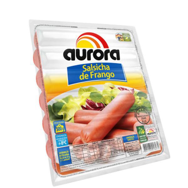 SALSICHA DE FRANGO – AURORA – 500G – HOT DOG - Lia Supermercado