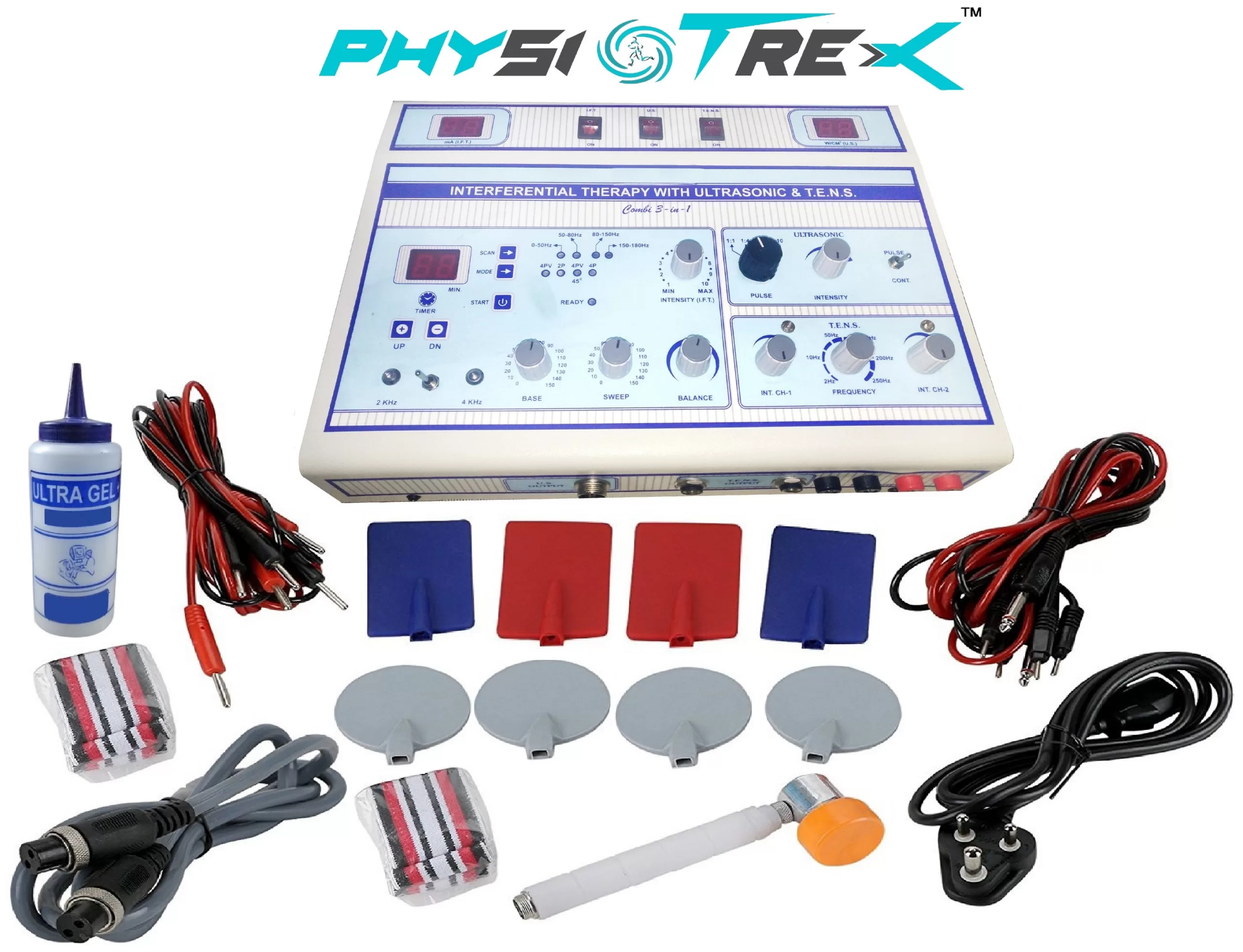 Physiotrex IFT US TENS Combo 3 in 1