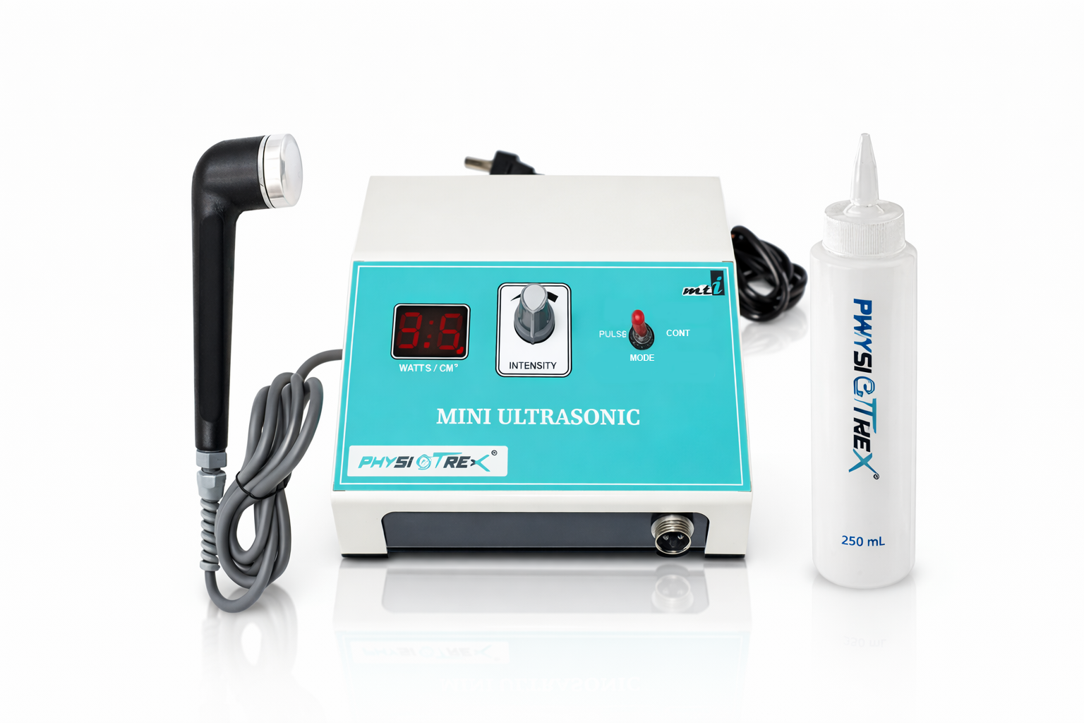 PHYSIOTREX® Digital Mini Ultrasonic Physiotherapy Machine 1 Mhz: Portable Ultrasound Modality Equipment for Recovery Support, Arthritis & Pain Relief - Physiotrex Clinical Equipment