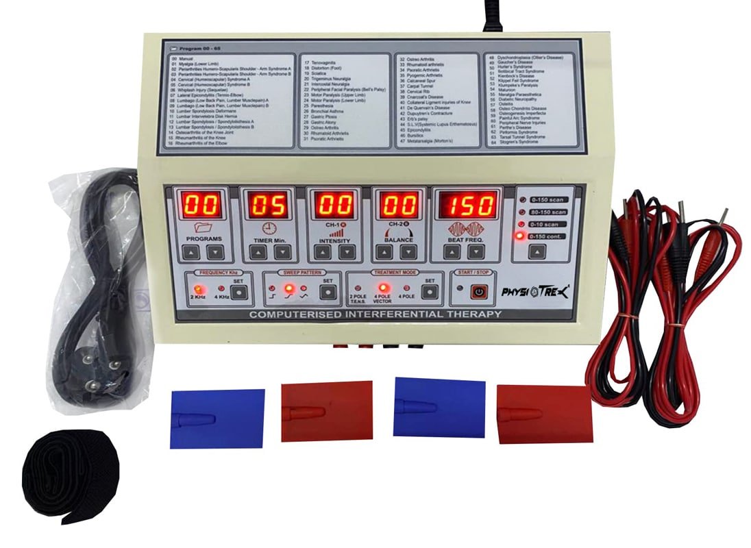 PHYSIOTREX IFT Machine For Physiotherapy 65 Program (Interferential Modality)