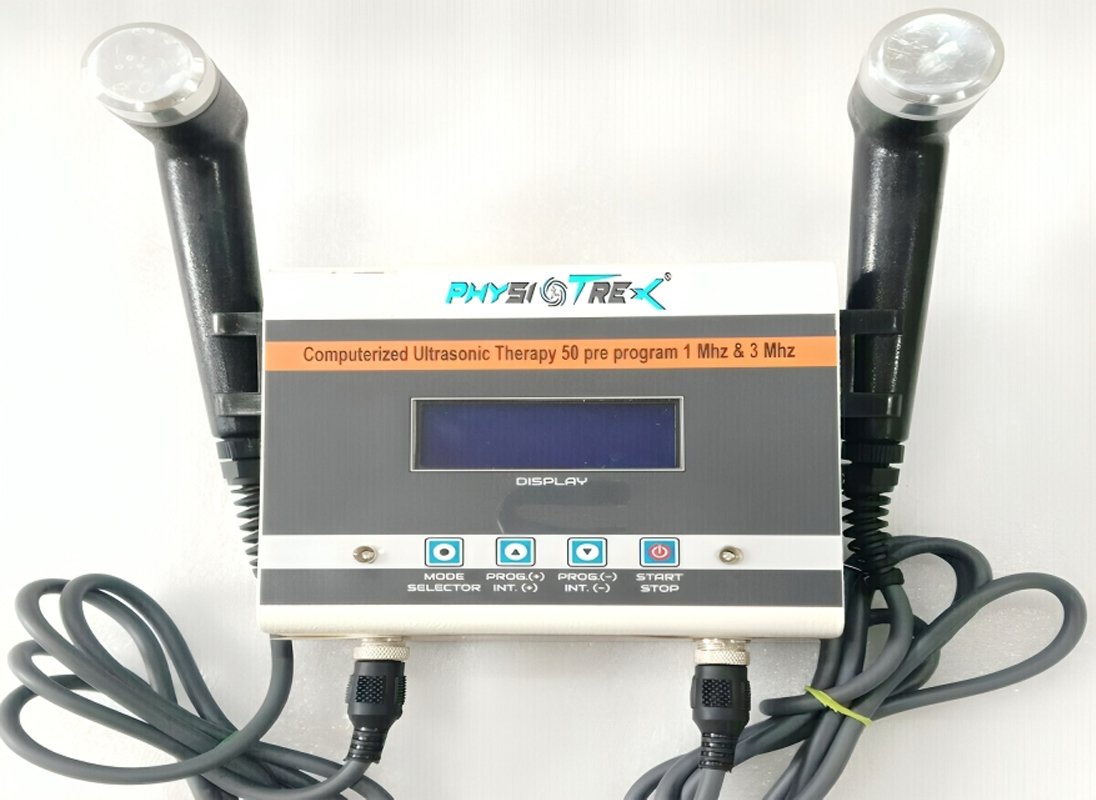 PHYSIOTREX Ultrasound Modality Machine 1 and 3 Mhz 50 Program LCD - Physiotrex Clinical Equipment