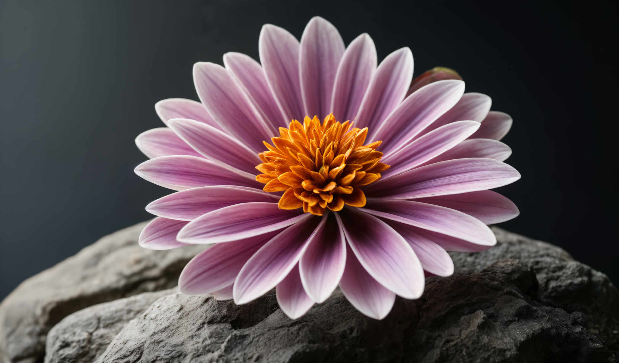 A beautiful purple flower with a yellow center.