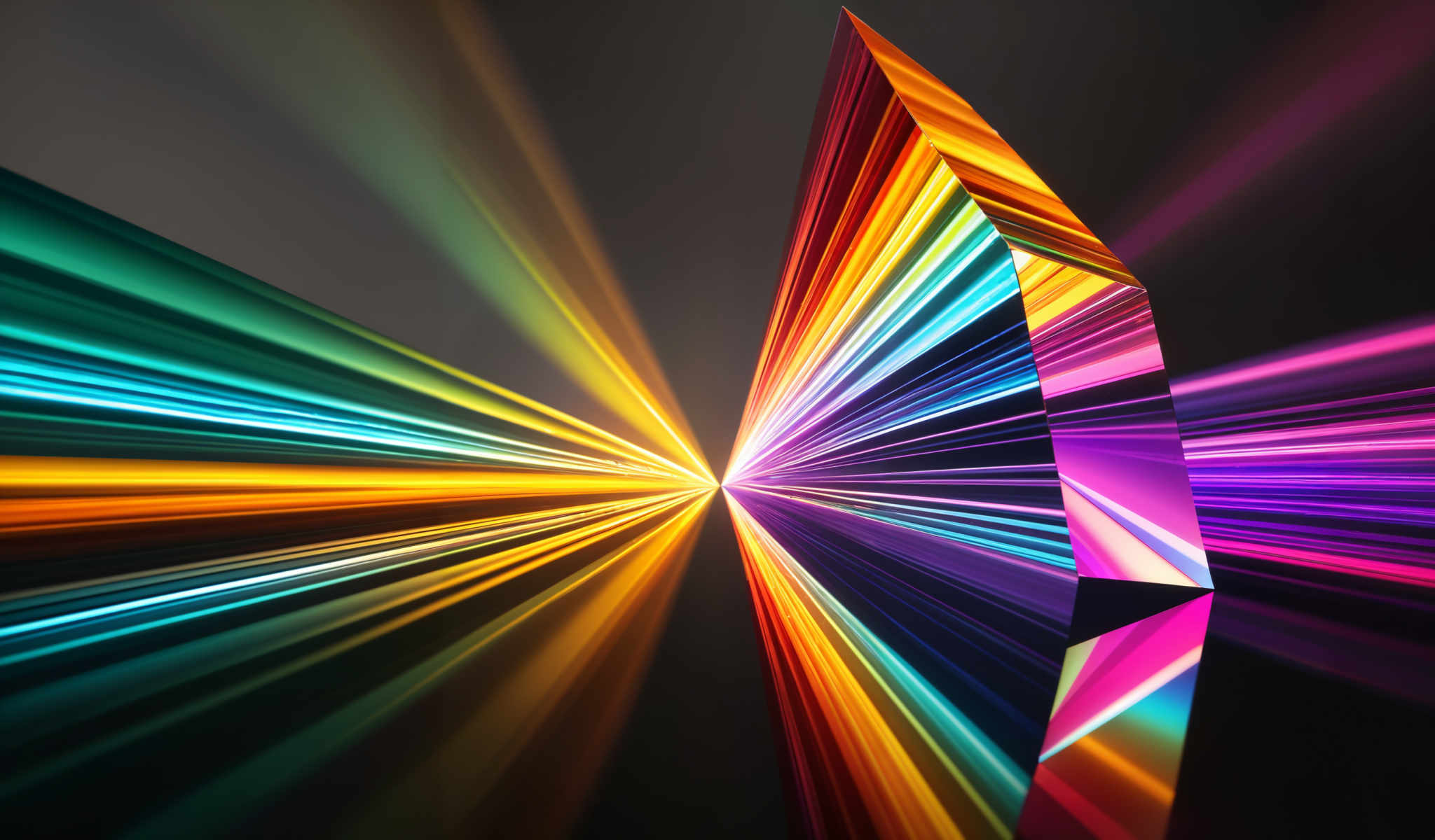 A colorful abstract image with a rainbow of colors.