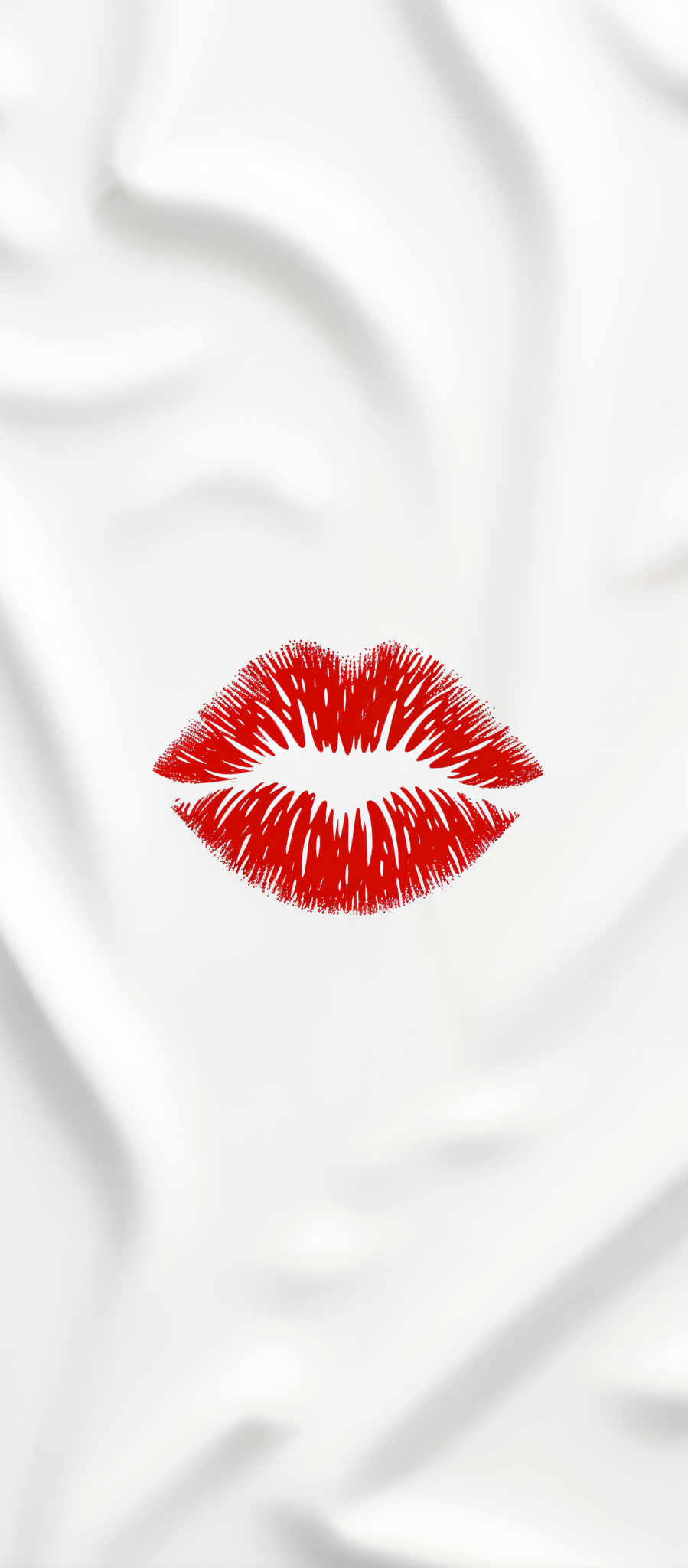 The image presents a striking visual of a pair of red lips rendered in a vibrant red color. The lips are slightly parted revealing a white tongue that adds a contrasting element to the overall composition. The art style of the image is reminiscent of a painting with the lips and tongue appearing to be hand-drawn. The subject of the artwork is the lips which are the central focus of the piece. The motif of the lips is a kiss symbolizing love and affection. The image evokes a sense of passion and romance with its bold colors and intimate subject matter.