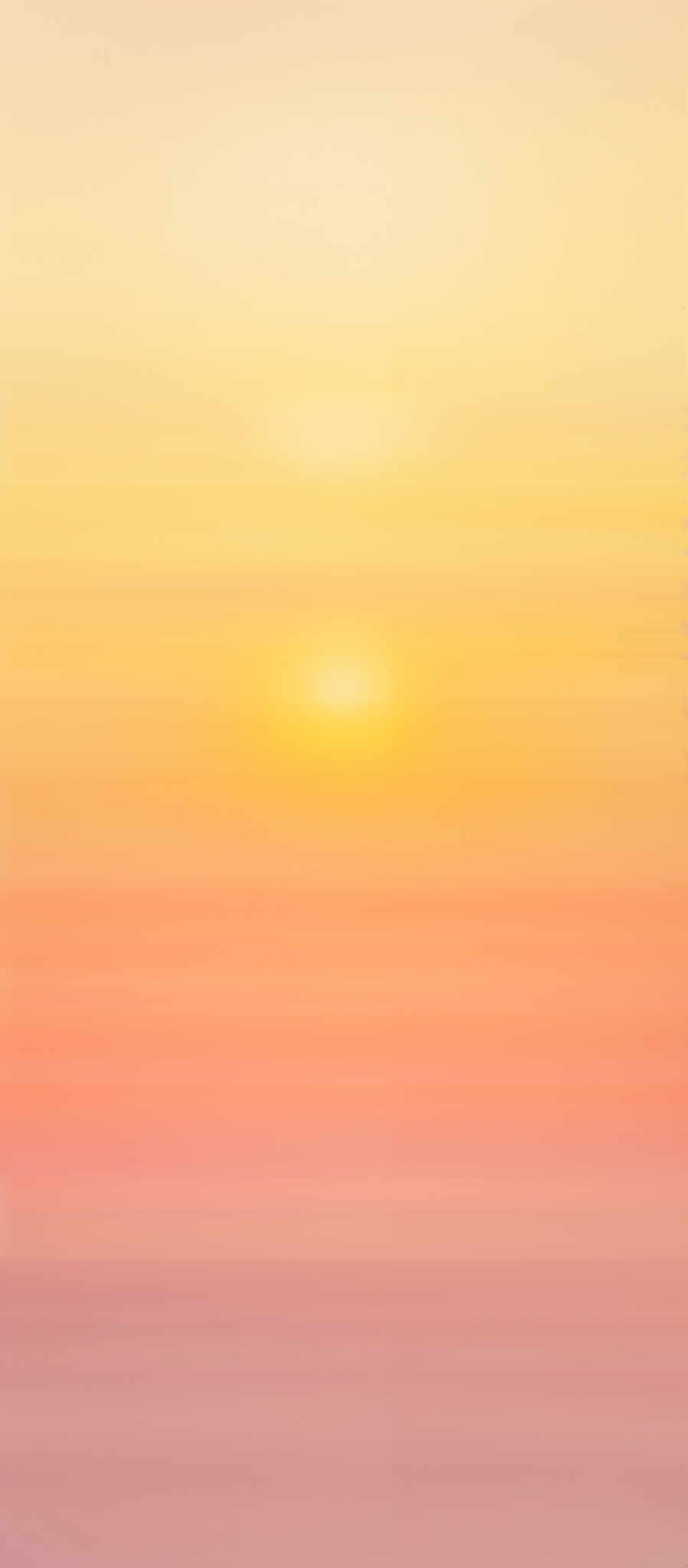 The image showcases a gradient of colors transitioning from a light yellow at the top to a deep pink at the bottom. The gradient appears smooth, giving the impression of a seamless blend of colors. The central part of the image has a bright yellow hue, resembling a sun or a light source.