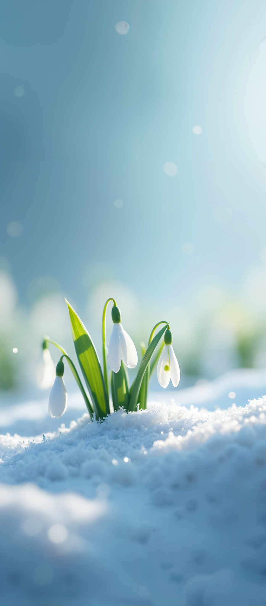 A cluster of daffodils with green leaves and white petals.