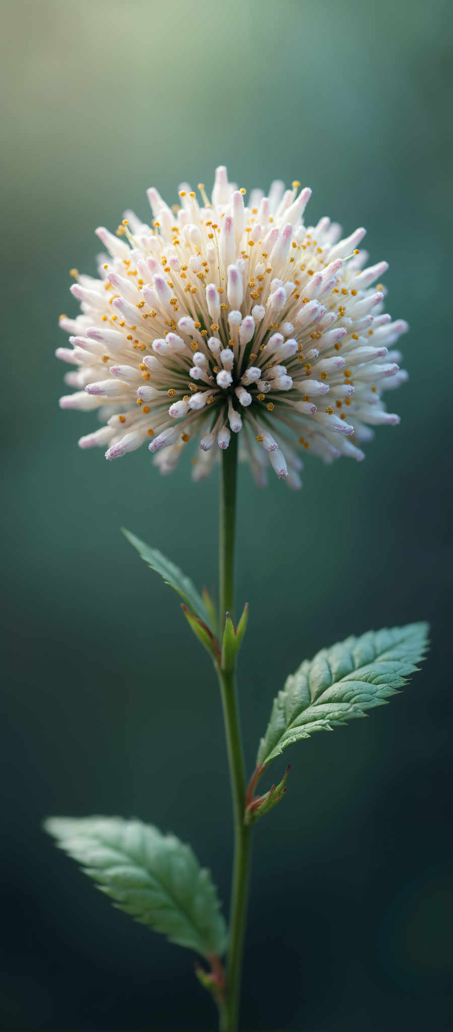 A close up of a white flower with yellow centers.