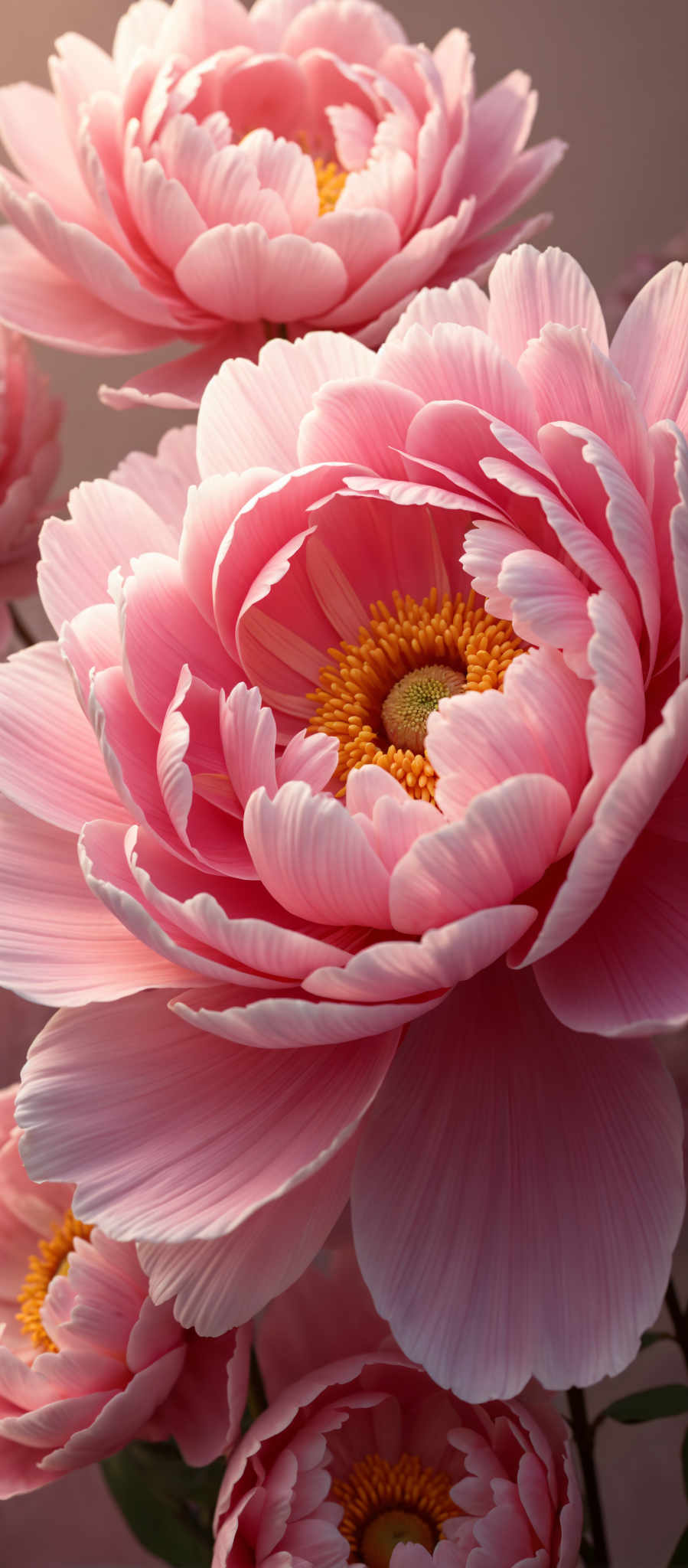 A beautiful pink flower with a yellow center.