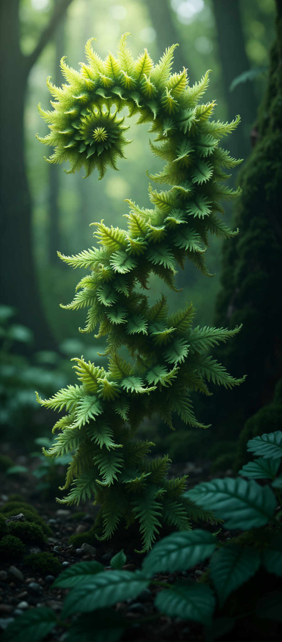 A close up of a plant with long green leaves.