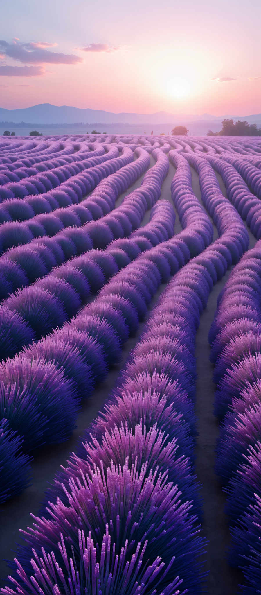 A close up of a purple brush with bristles.