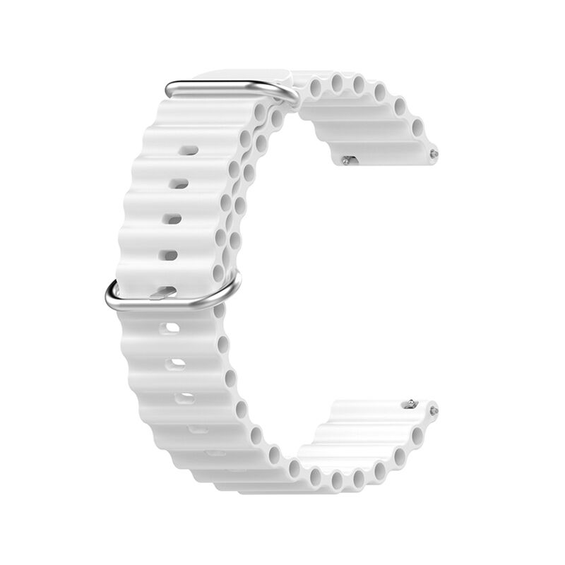 22mm Ocean Style Multicolor Premium Silicone Strap for Square Shape Smart Watch