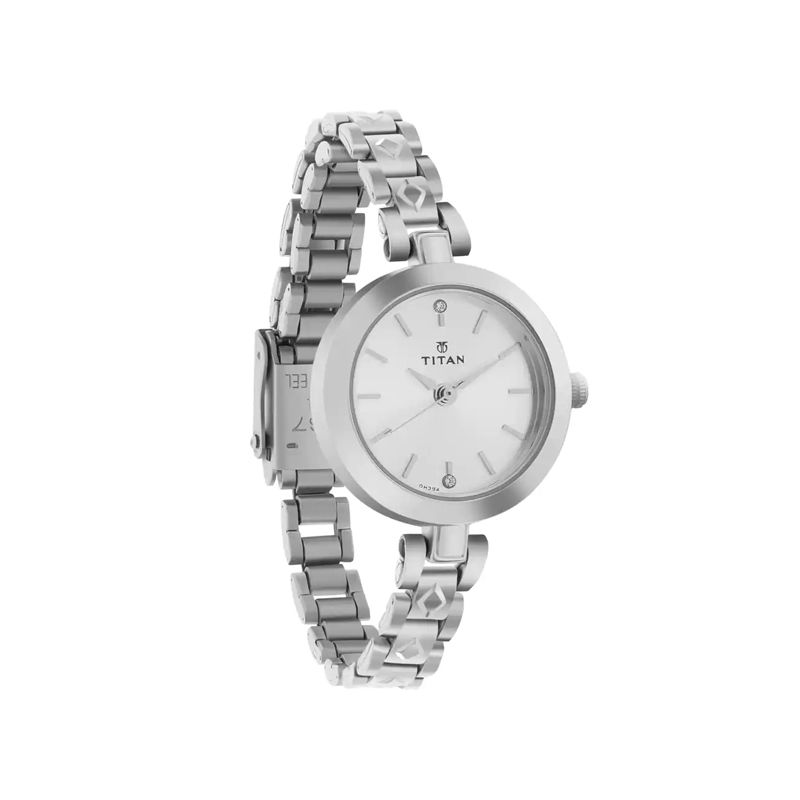 Titan 2598SM01 Stainless Steel Strap Analog Women’s Watch