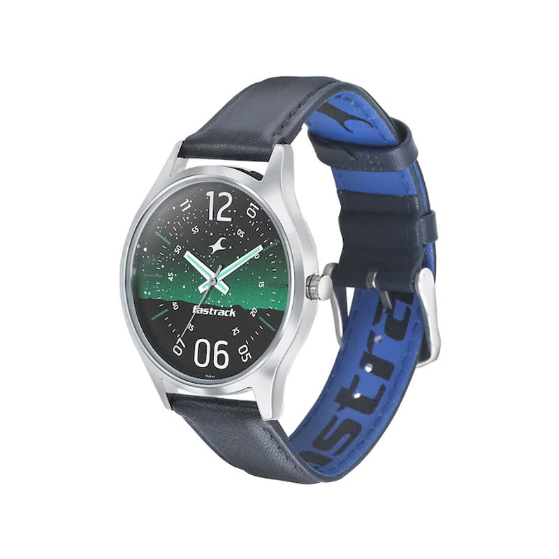 Fastrack 3184SL04 Horizon Space Rover Green Dial Men's Watch