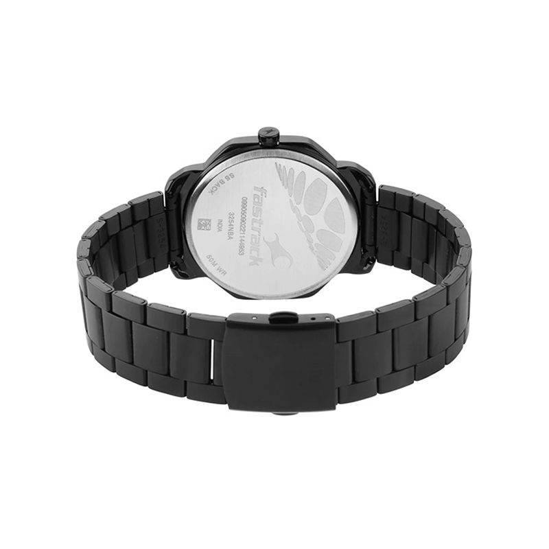 Fastrack 3254NM01 Stunner in Black Dial & Metal Strap Men's Watch