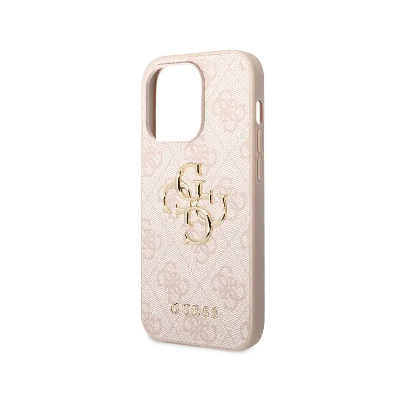 Guess 4G Metal Logo PU Leather Case for iPhone 15 Pro