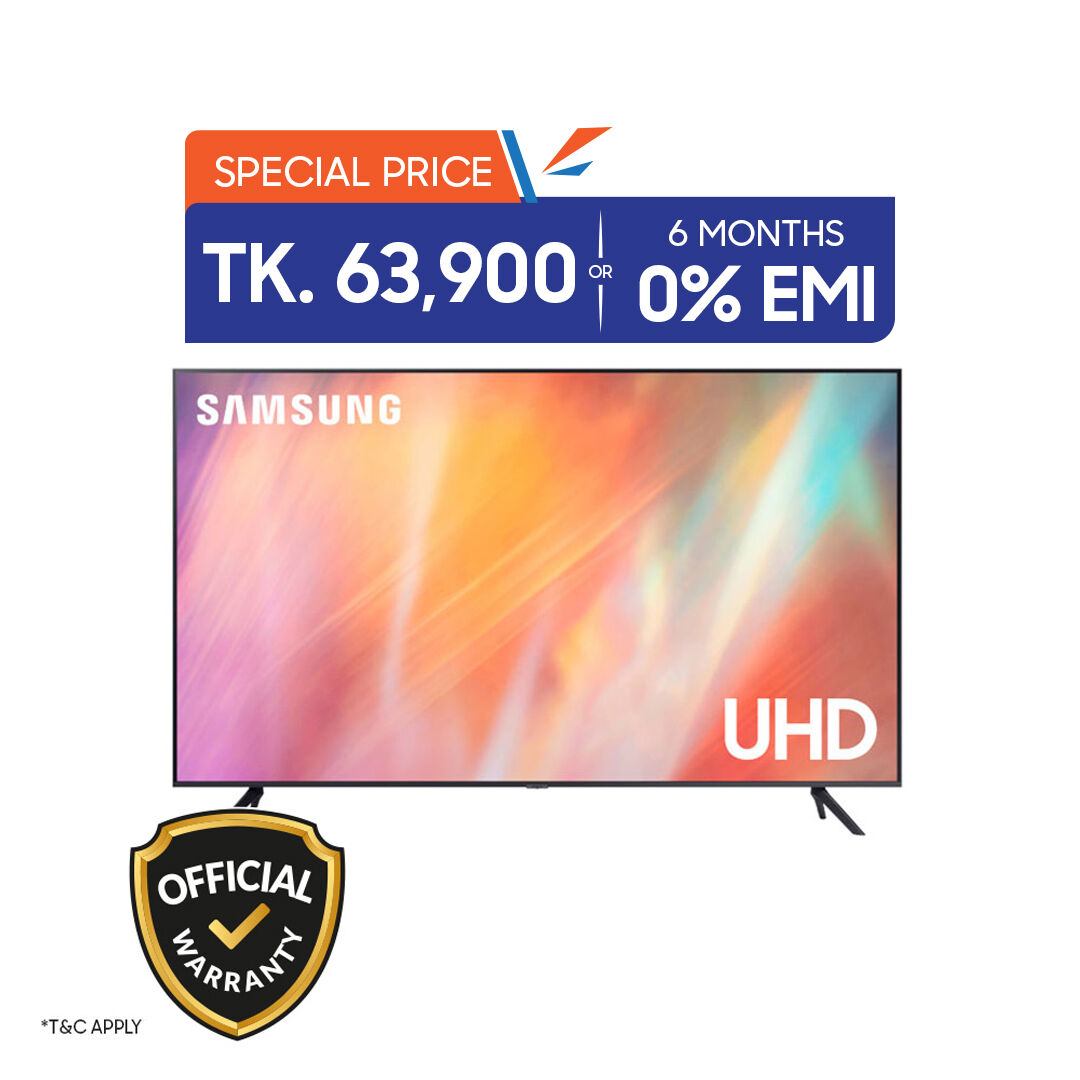 Samsung 55 Inch Crystal 4K UHD Smart TV (55AU7700)
